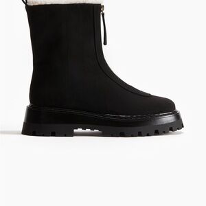 H&M Black Chunky Combat Ankle Boots